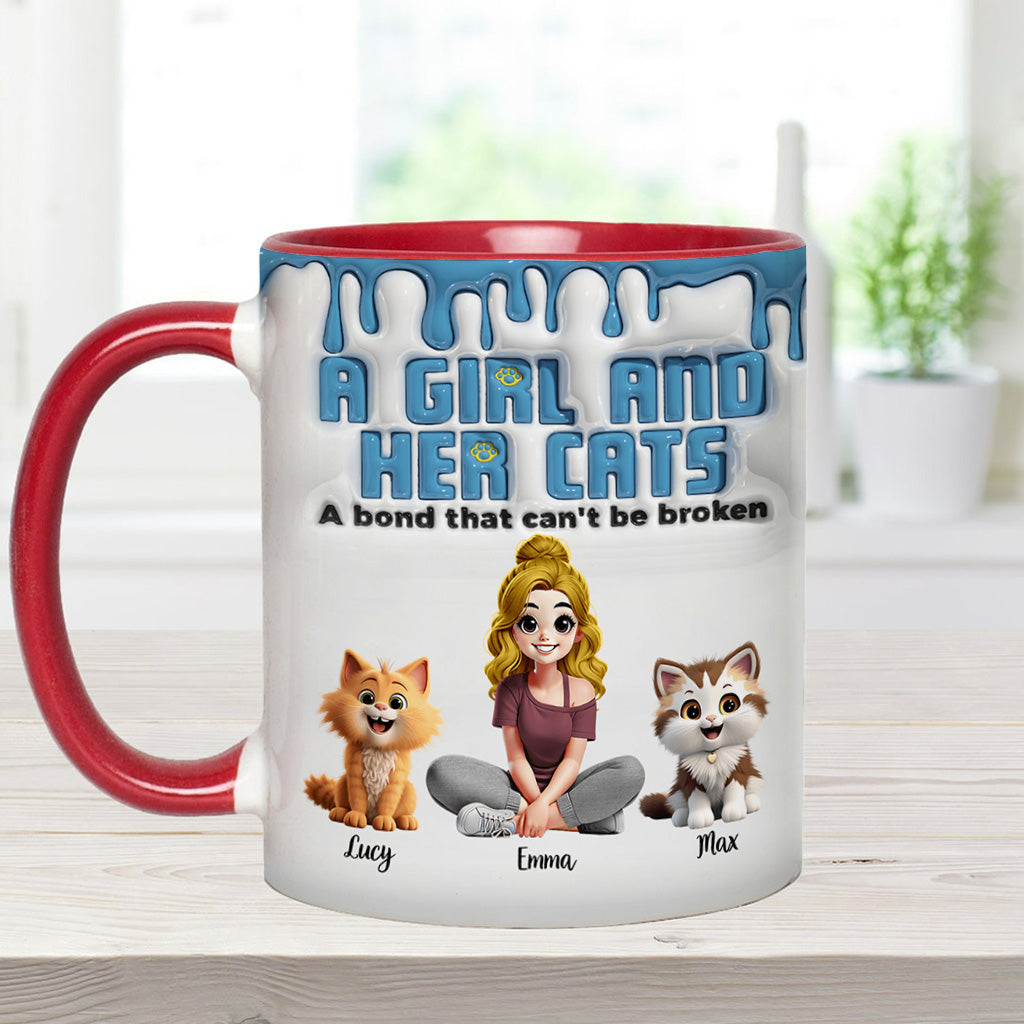 Moi et mes chats : un lien indéfectible - Mug personnalisé à motif chat