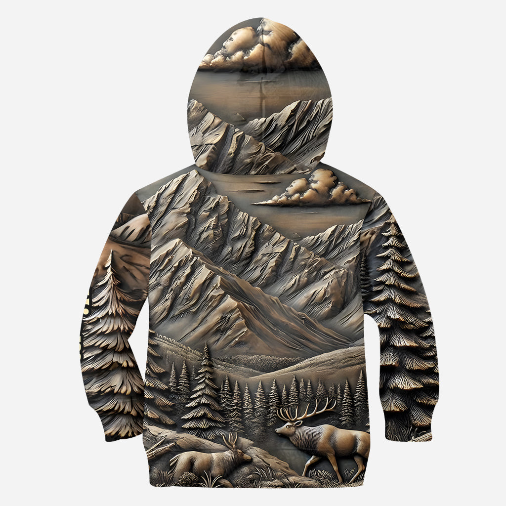 Né pour chasser, forcé de travailler - T-shirt de chasse personnalisé