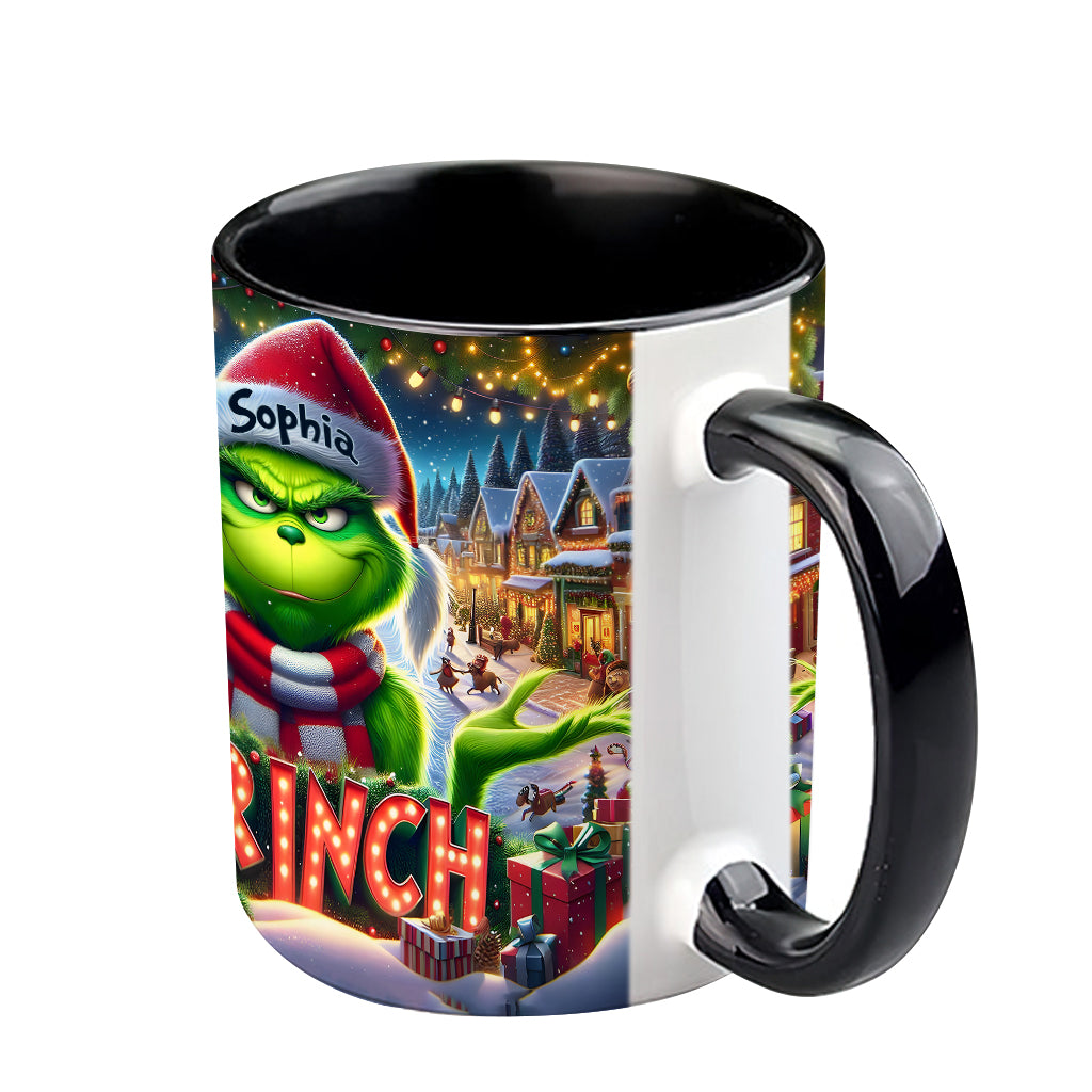 Merry Christmas - Personalized Stole Christmas Accent Mug