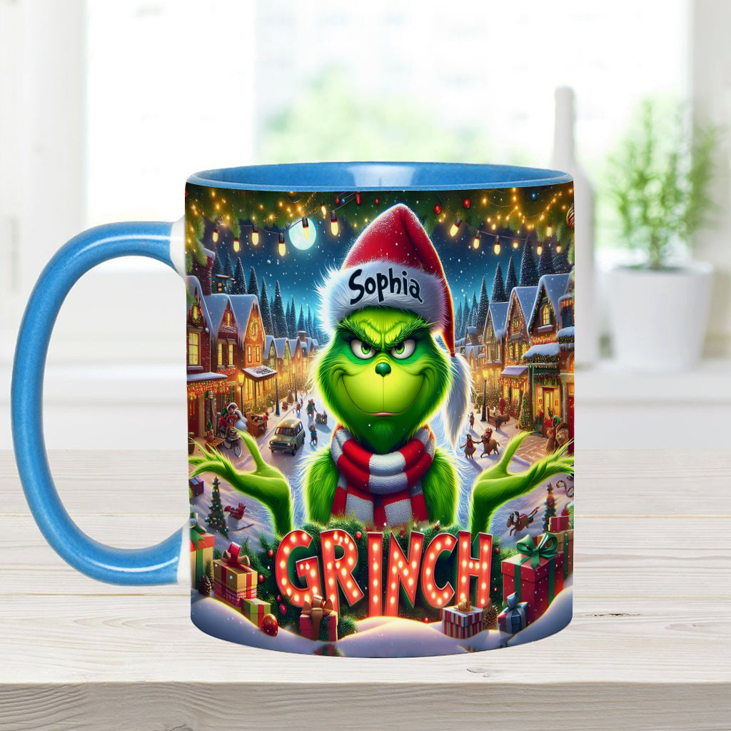 Merry Christmas - Personalized Stole Christmas Accent Mug