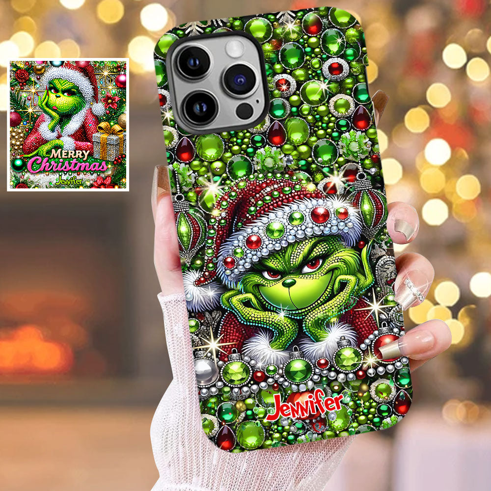 Joyeux Noël - Coque de téléphone personnalisée avec motif étole de Noël