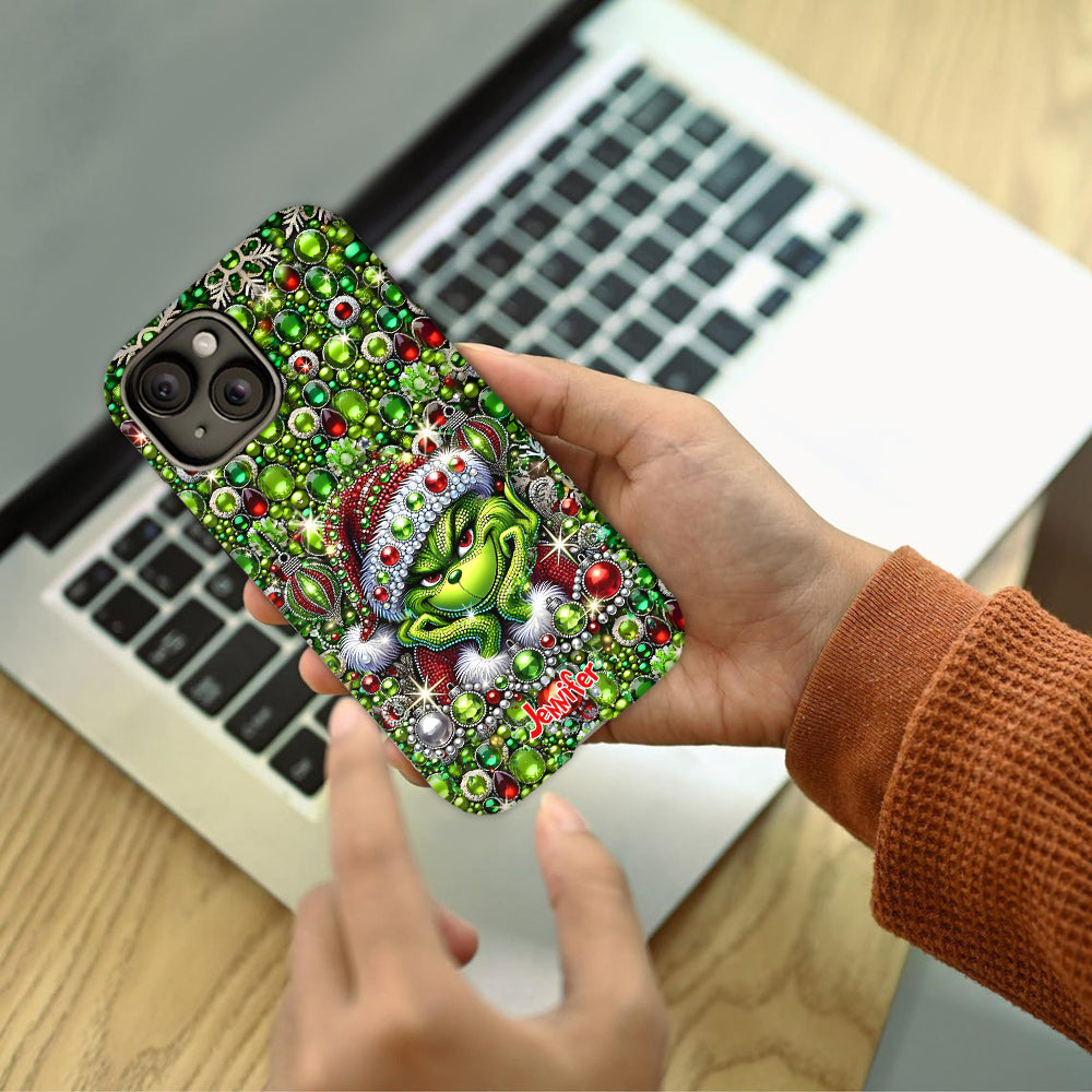 Joyeux Noël - Coque de téléphone personnalisée avec motif étole de Noël