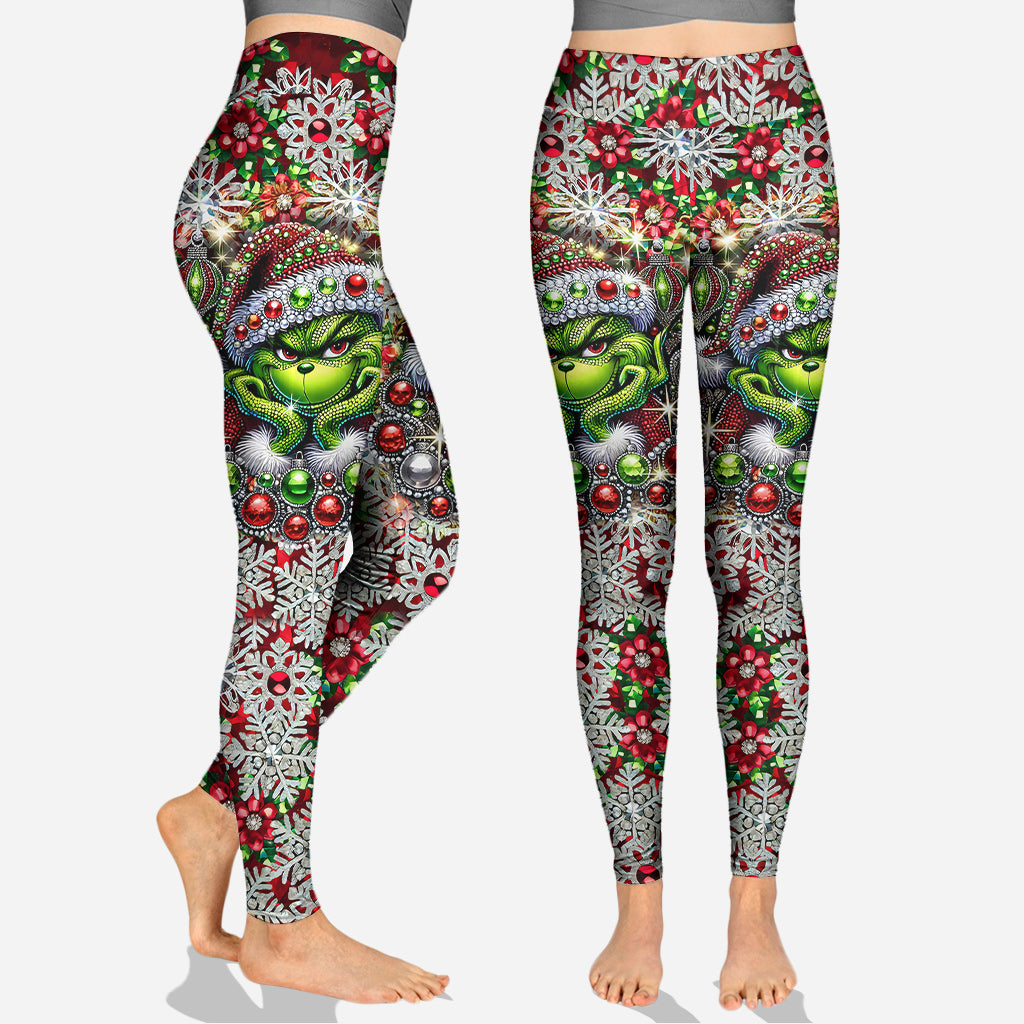 Joyeux Noël ! - Sweat à capuche et legging personnalisés avec étole de Noël