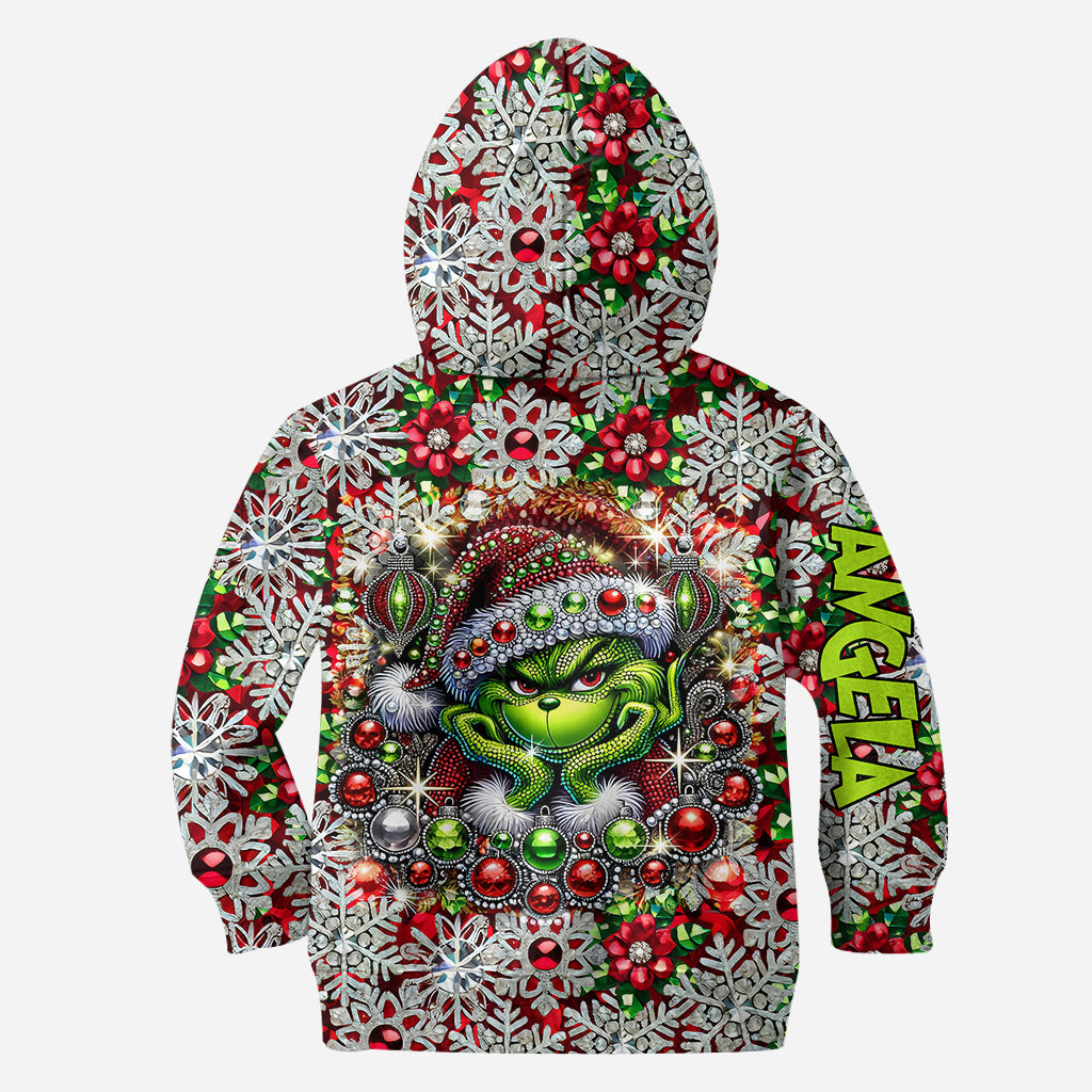 Joyeux Noël ! - Sweat à capuche et legging personnalisés avec étole de Noël