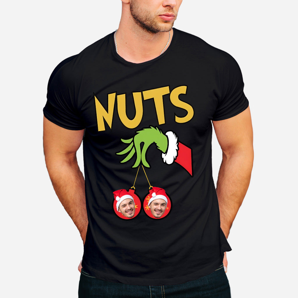 Châtaignes Joyeux Grinchmas - T-shirt et sweat à capuche personnalisés avec étole de Noël