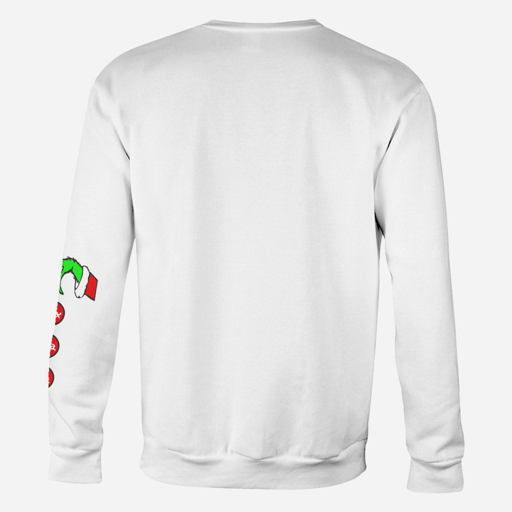 Sweat à capuche de Noël personnalisé pour maman - T-shirt de Noël personnalisé avec étole intégrale