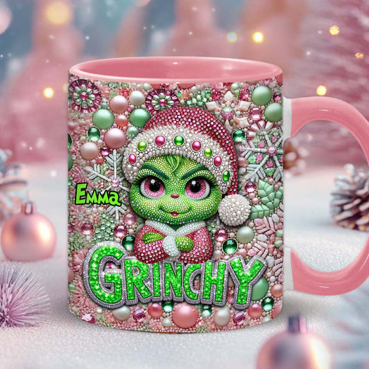 Joyeux Grinchmas - Mug personnalisé avec étole de Noël