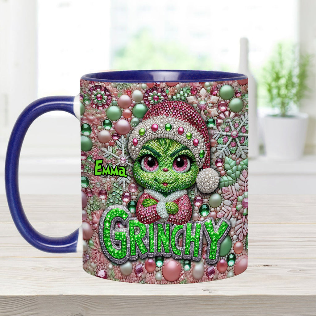 Joyeux Grinchmas - Mug personnalisé avec étole de Noël