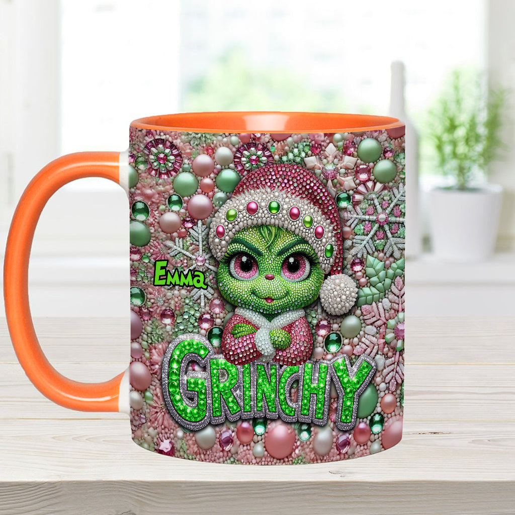 Joyeux Grinchmas - Mug personnalisé avec étole de Noël