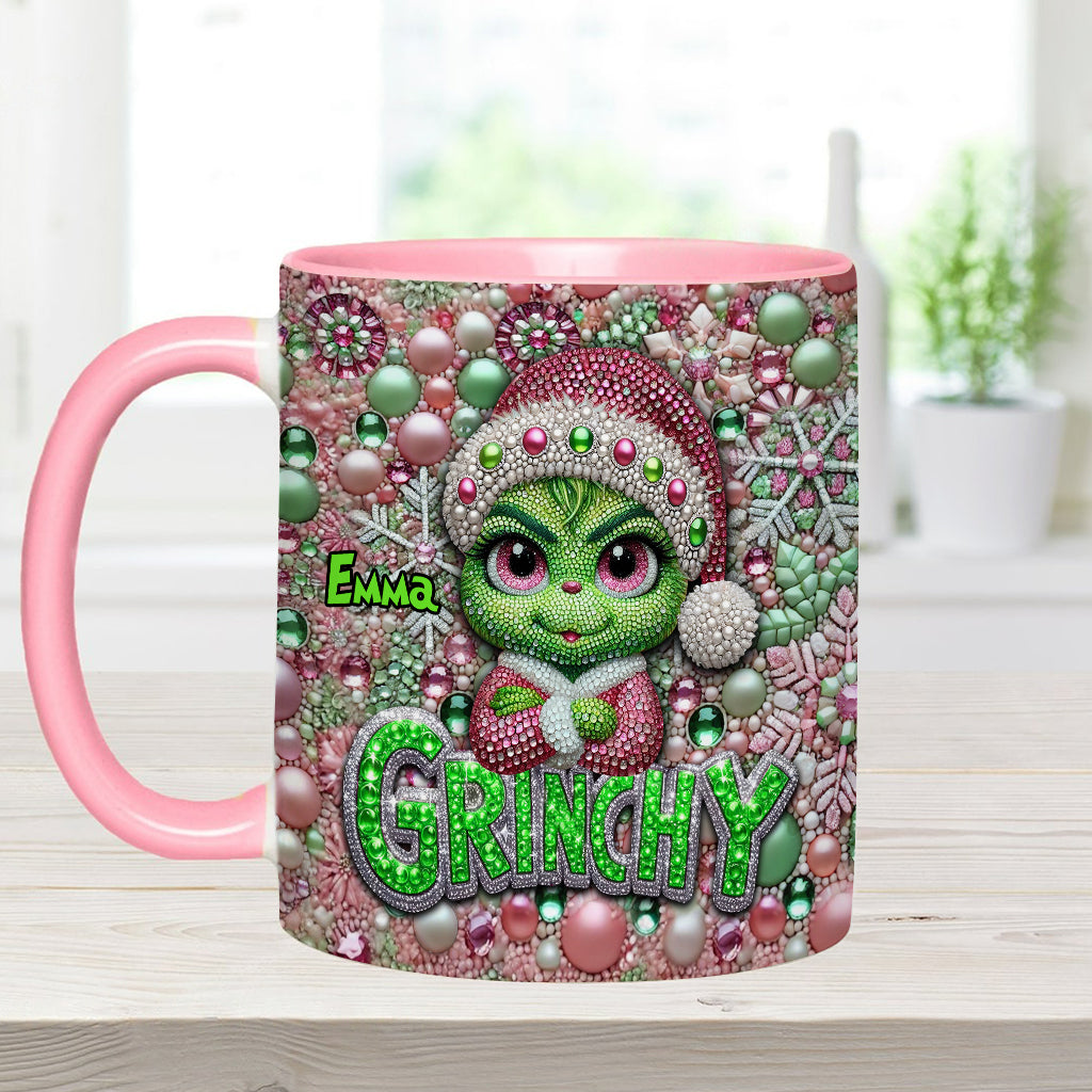 Joyeux Grinchmas - Mug personnalisé avec étole de Noël