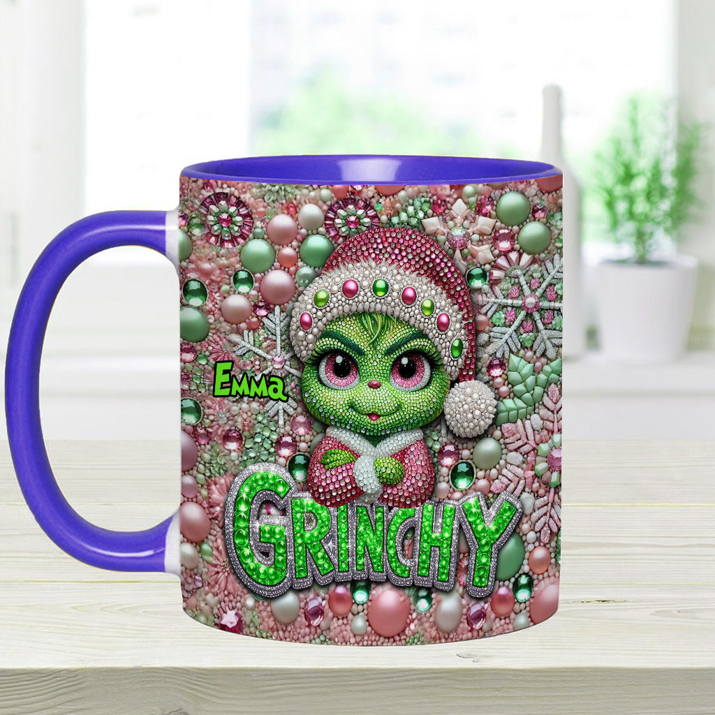 Joyeux Grinchmas - Mug personnalisé avec étole de Noël