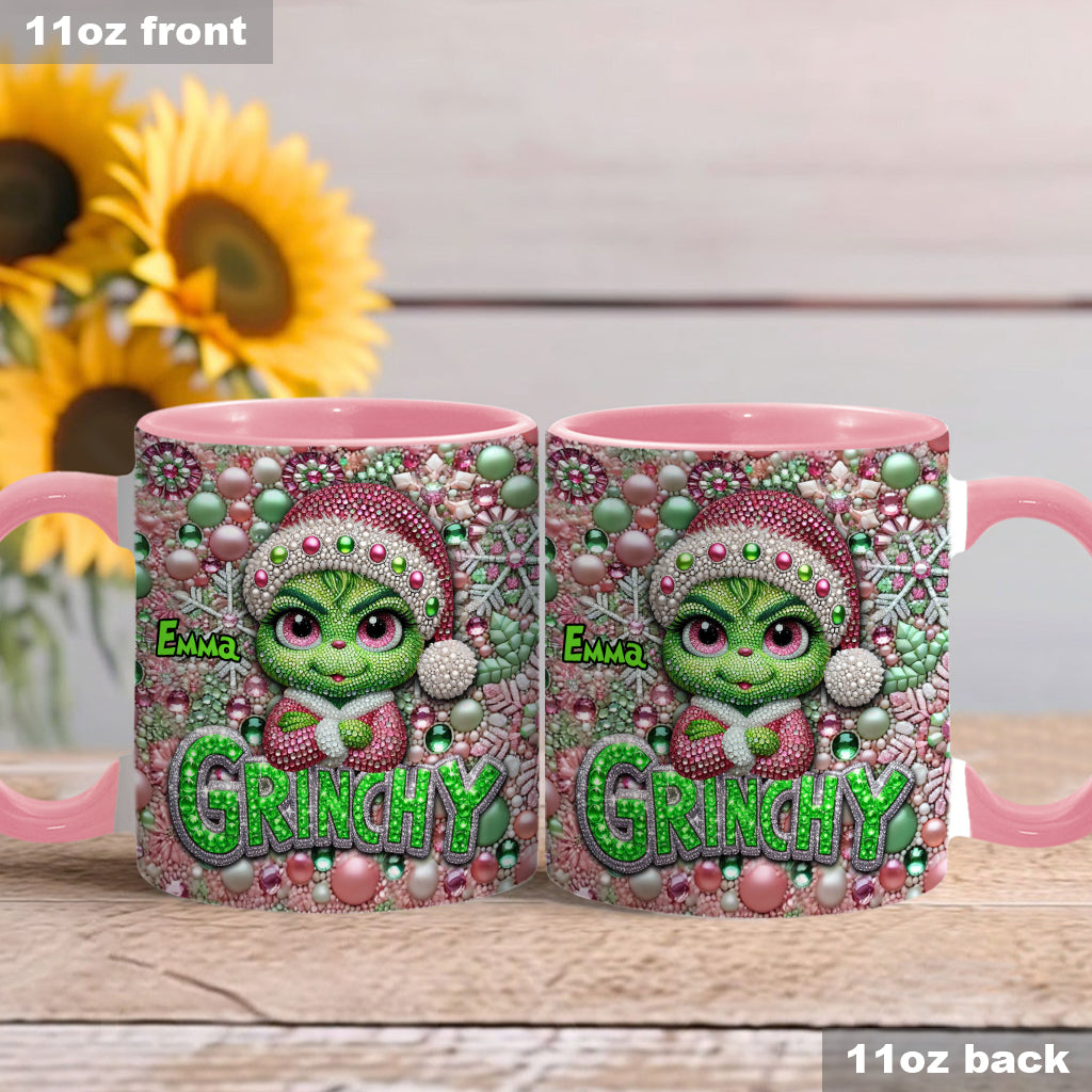 Joyeux Grinchmas - Mug personnalisé avec étole de Noël