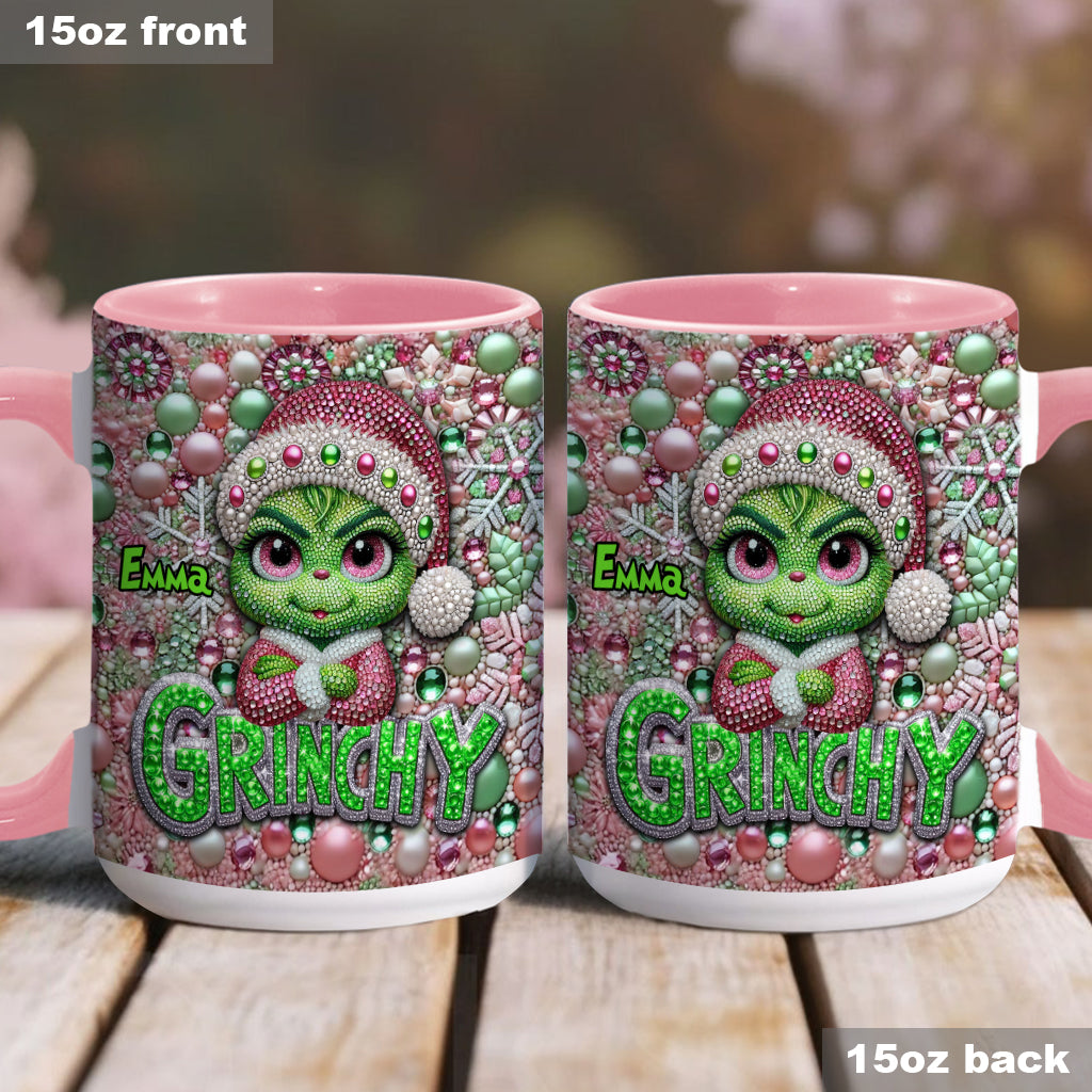 Joyeux Grinchmas - Mug personnalisé avec étole de Noël