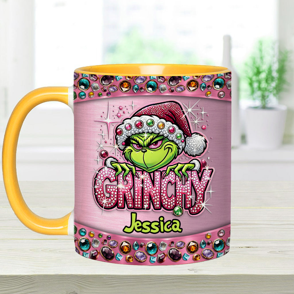 Mug décoratif de Noël personnalisé avec étole - Nom au choix