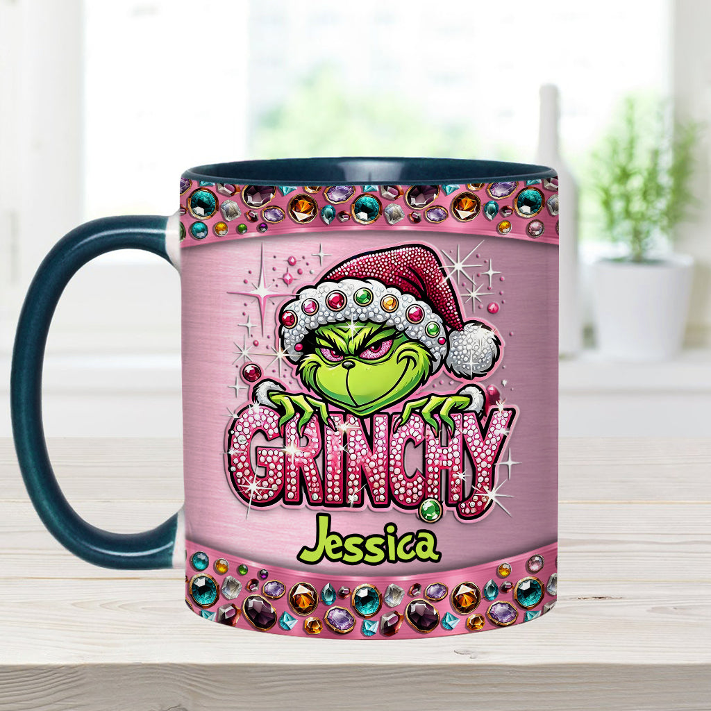 Mug décoratif de Noël personnalisé avec étole - Nom au choix