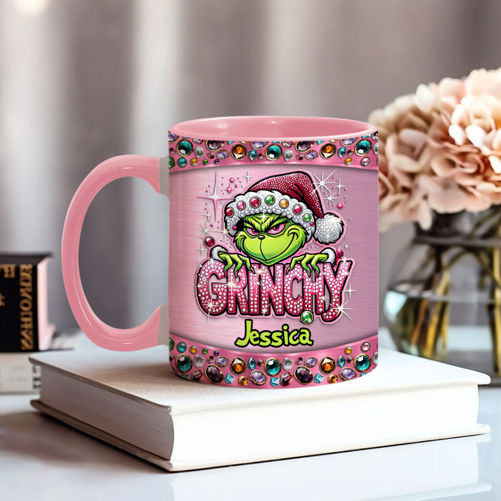 Mug décoratif de Noël personnalisé avec étole - Nom au choix