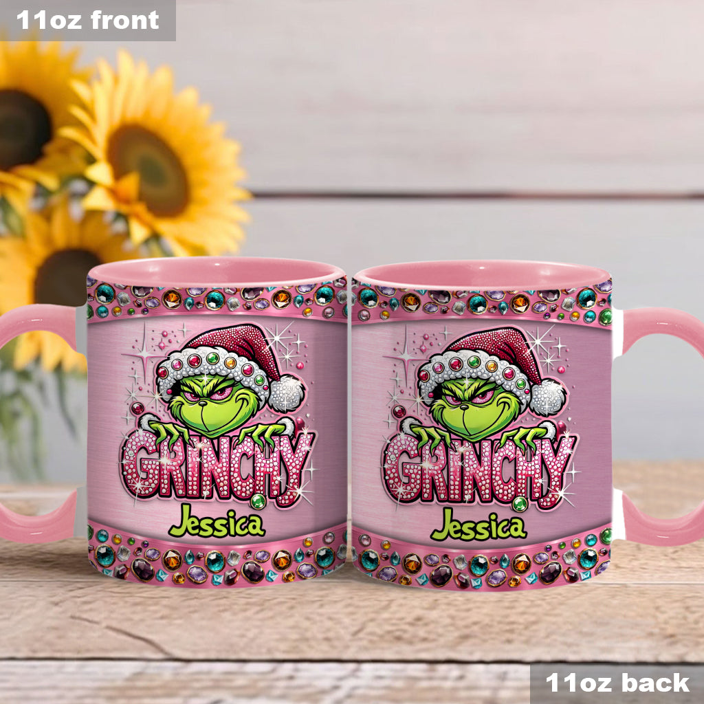 Mug décoratif de Noël personnalisé avec étole - Nom au choix