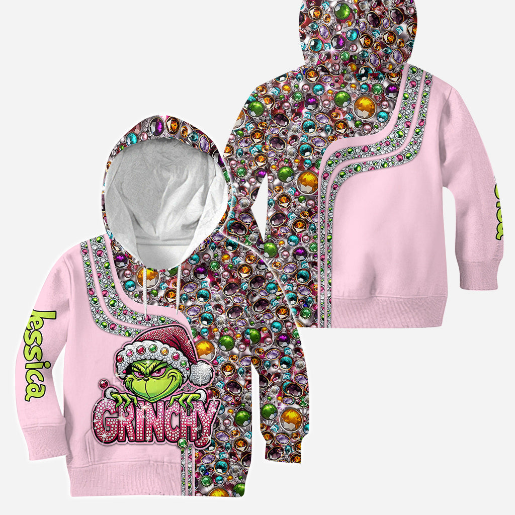 Sweat à capuche et legging de Noël personnalisés avec n'importe quel nom - Étole de Noël personnalisée