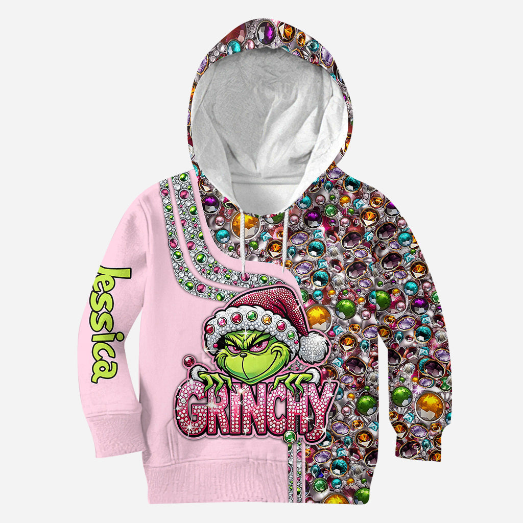 Sweat à capuche et legging de Noël personnalisés avec n'importe quel nom - Étole de Noël personnalisée