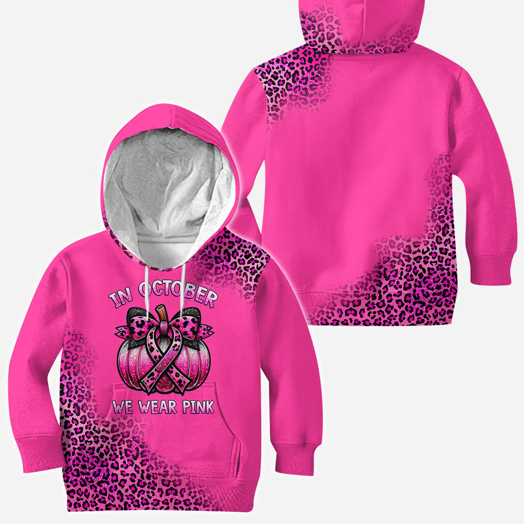 En octobre, on porte du rose - T-shirt intégral de sensibilisation au cancer du sein