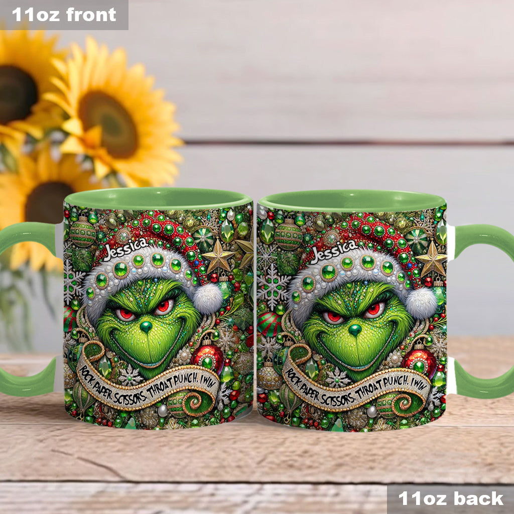 Feeling Extra Green - Personalized Stole Christmas Accent Mug