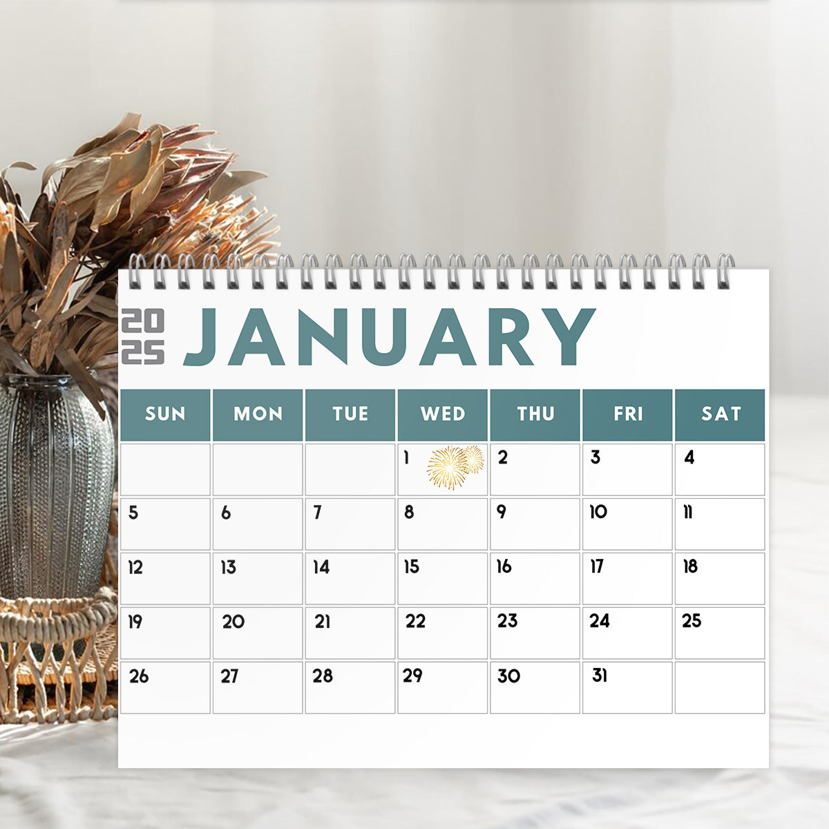 Calendrier mural et de bureau personnalisé sur le thème du cannabis - Dates changeantes