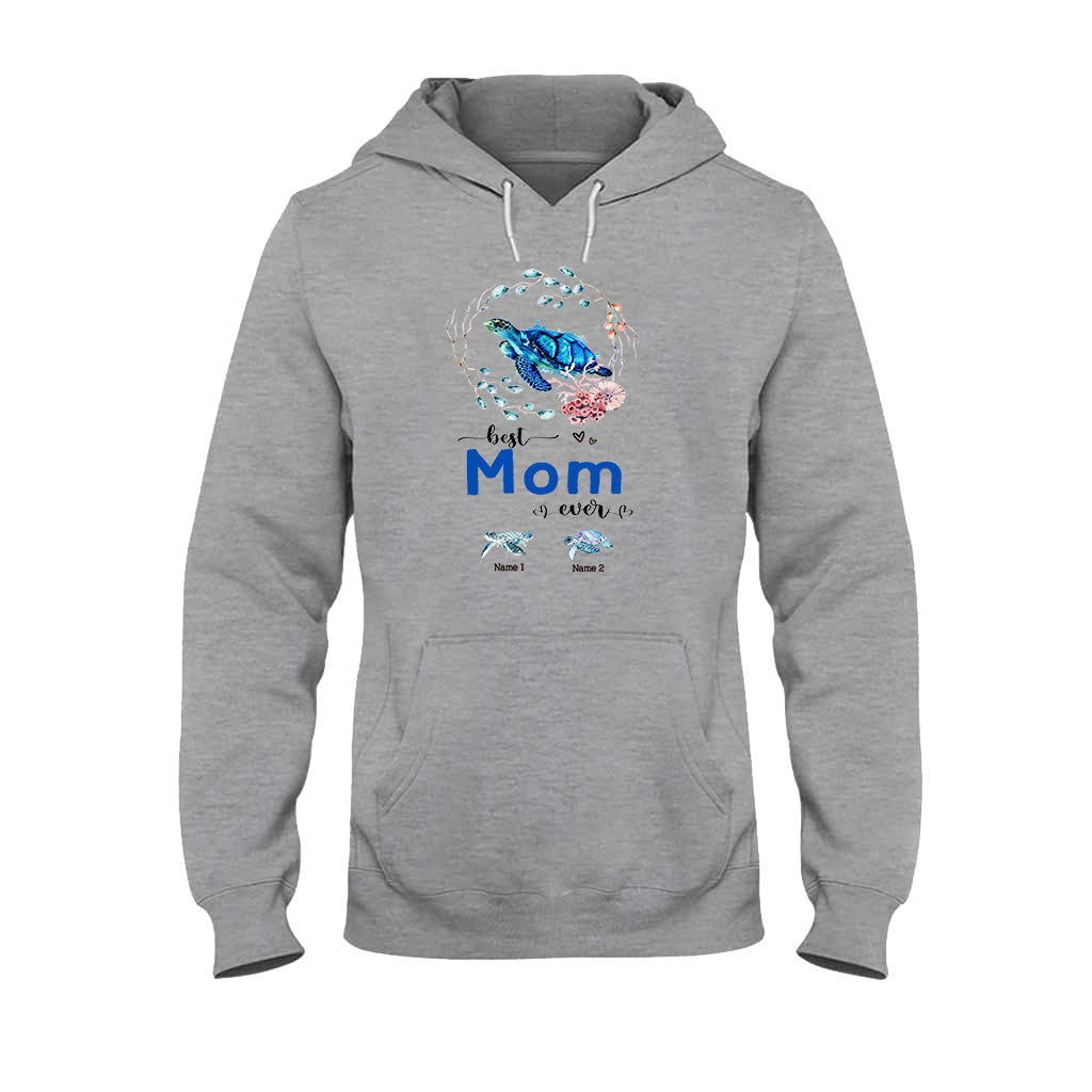 Meilleure mamie du monde - Cadeau tortue pour grand-mère, grand-père, maman, papa, oncle, tante - T-shirt et sweat à capuche personnalisés