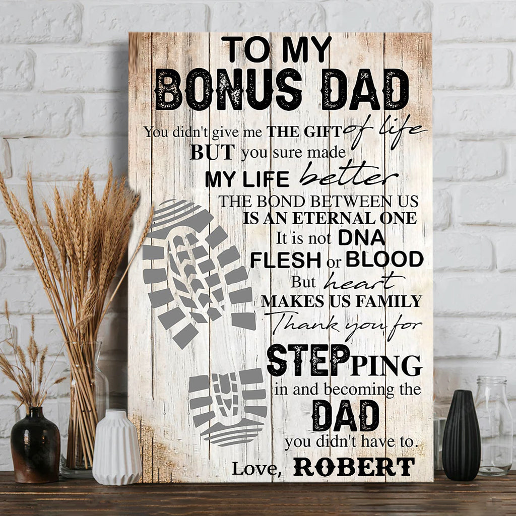 À mon beau-père - Toile et affiche personnalisées pour papa