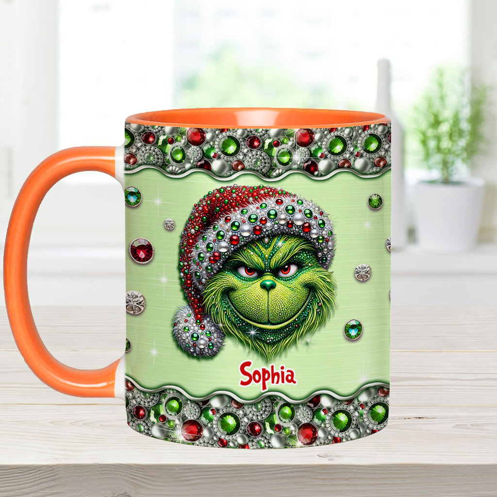 Mug personnalisé « Étole de Noël » Sparkle Holiday - Décoration de Noël