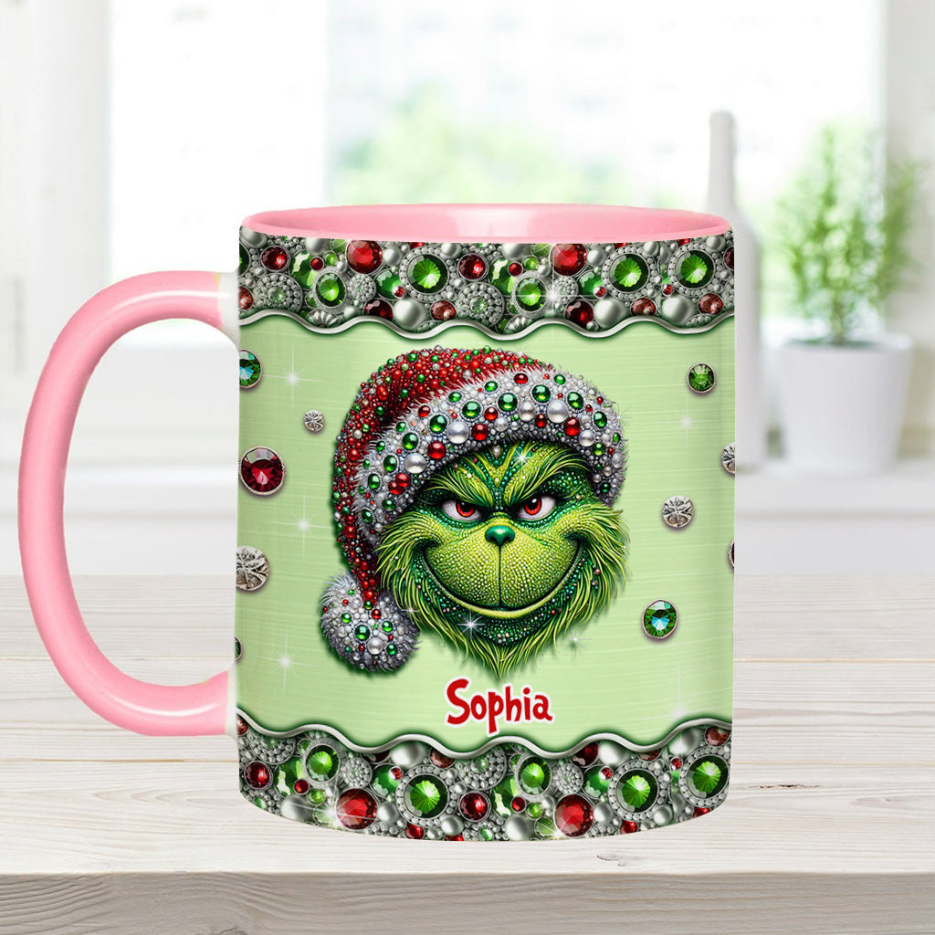 Mug personnalisé « Étole de Noël » Sparkle Holiday - Décoration de Noël