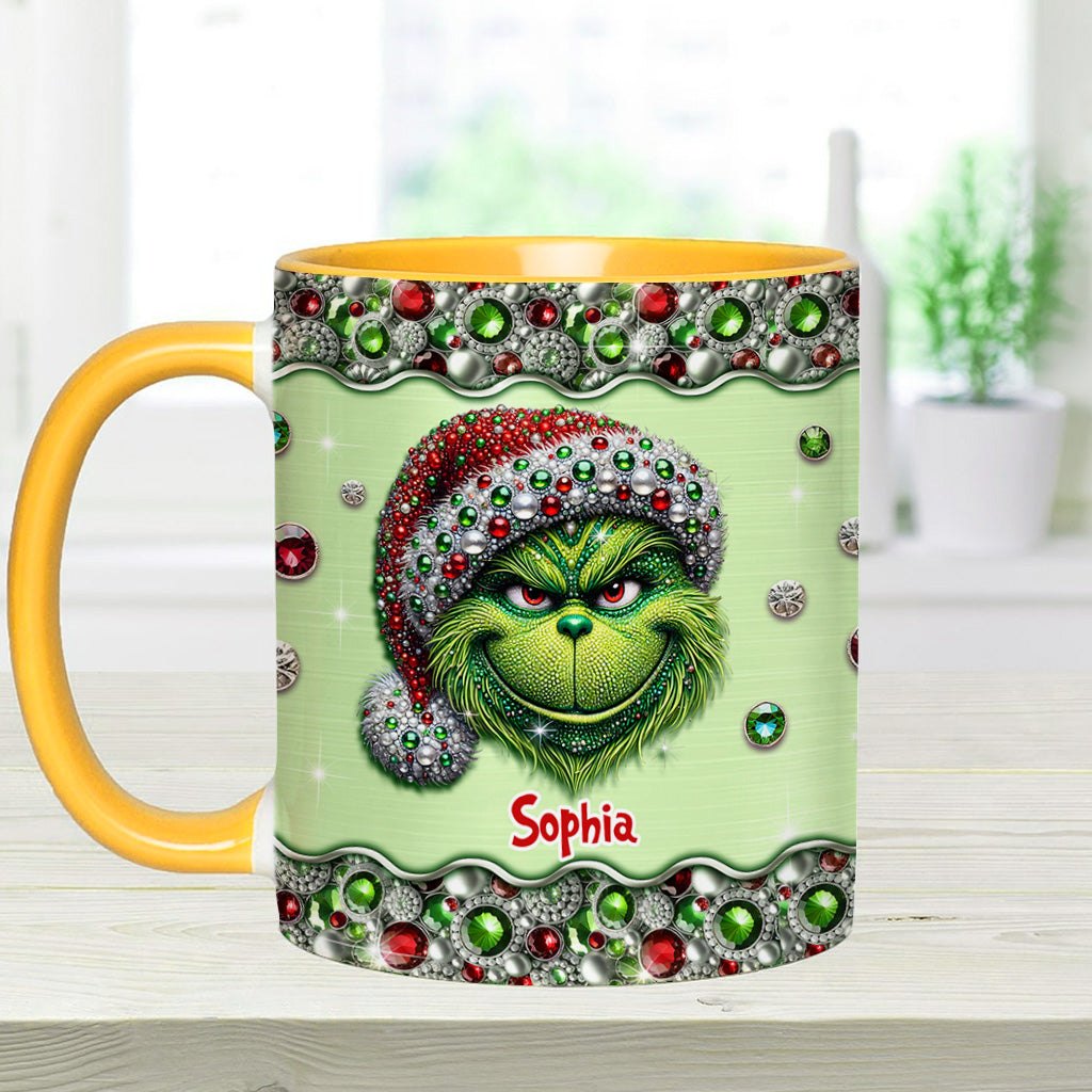 Mug personnalisé « Étole de Noël » Sparkle Holiday - Décoration de Noël