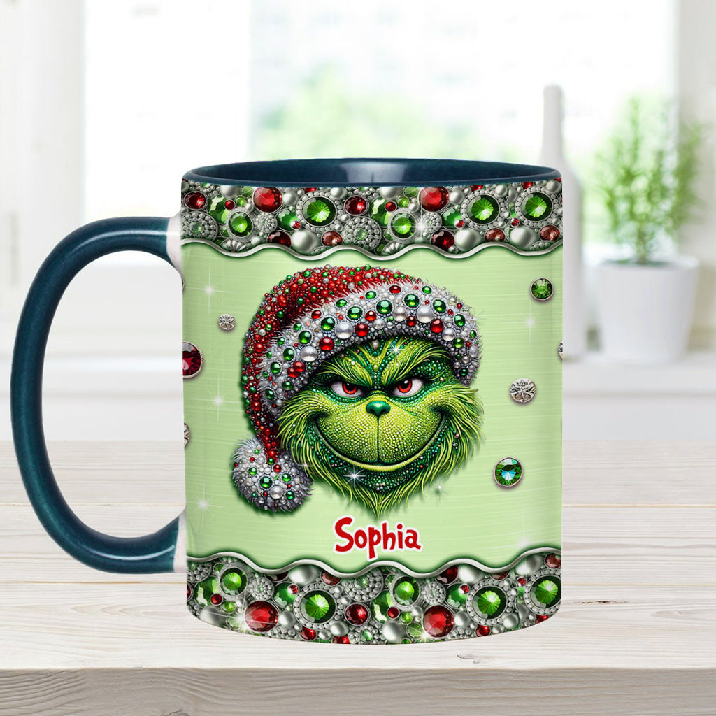 Mug personnalisé « Étole de Noël » Sparkle Holiday - Décoration de Noël