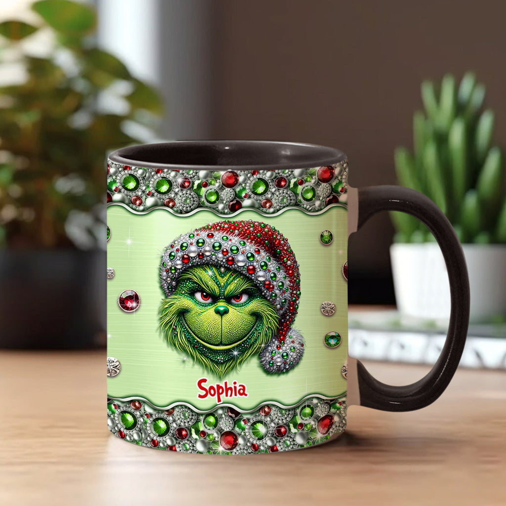 Mug personnalisé « Étole de Noël » Sparkle Holiday - Décoration de Noël