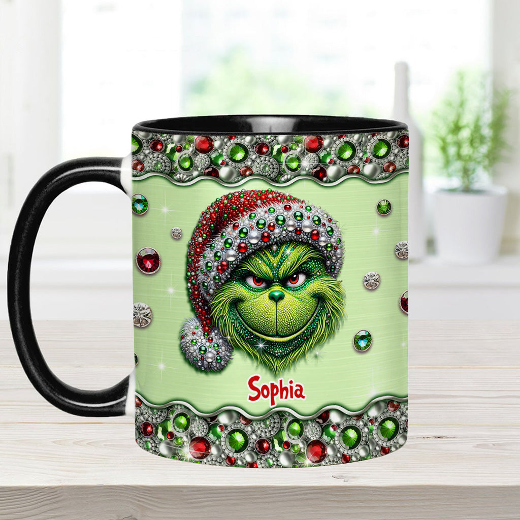 Mug personnalisé « Étole de Noël » Sparkle Holiday - Décoration de Noël