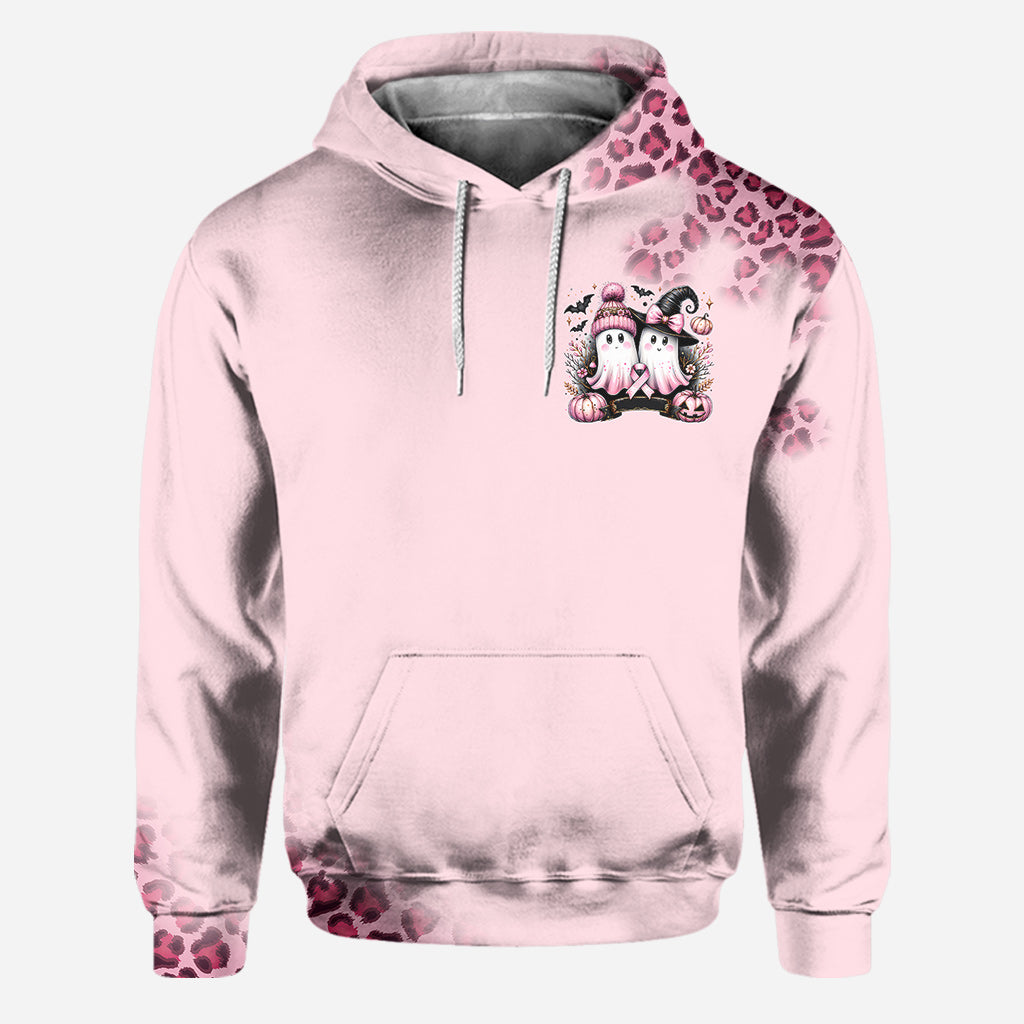 En octobre, on porte du rose - Sweat à capuche et legging personnalisés pour la sensibilisation au cancer du sein