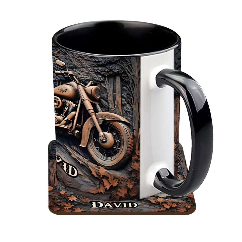 Ne sous-estimez jamais un vieux motard ! – Mug personnalisé pour motard