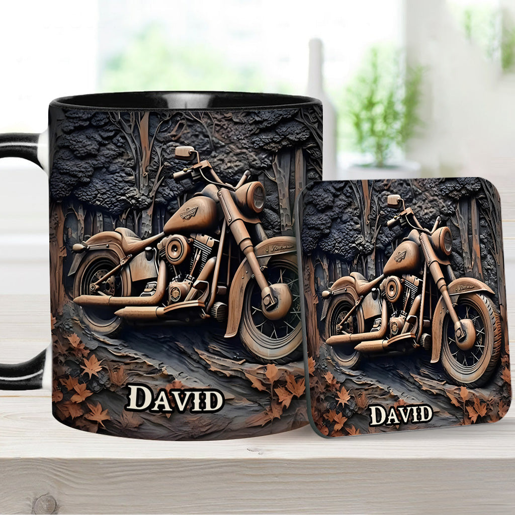 Ne sous-estimez jamais un vieux motard ! – Mug personnalisé pour motard