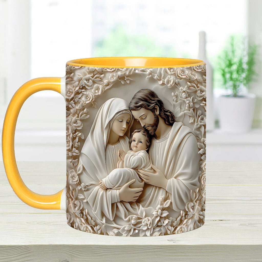 The Holy Family - Personalized Christian Accent Mug