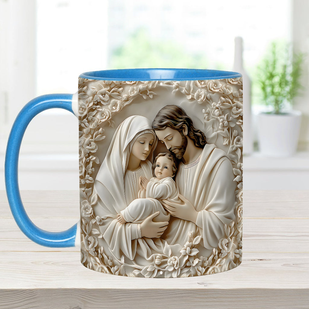 The Holy Family - Personalized Christian Accent Mug