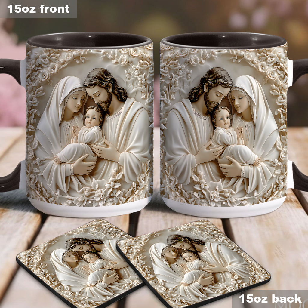The Holy Family - Personalized Christian Accent Mug