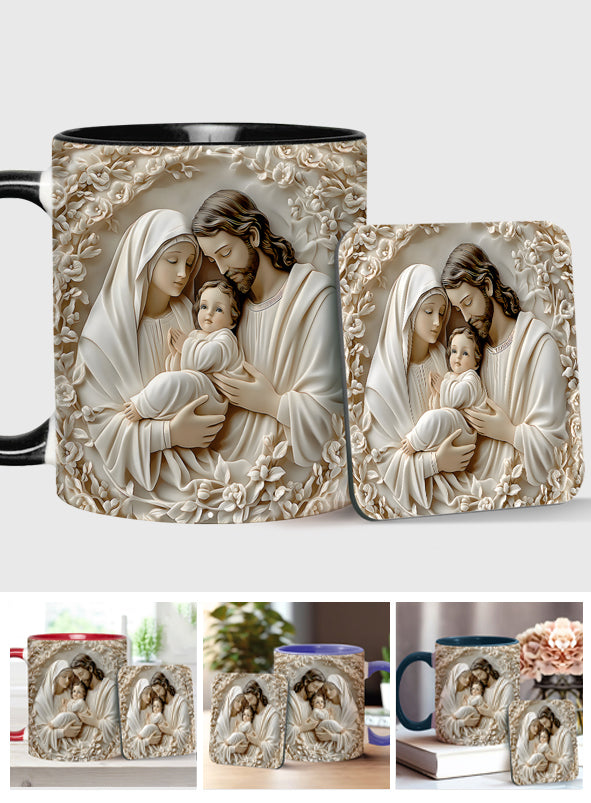 The Holy Family - Personalized Christian Accent Mug