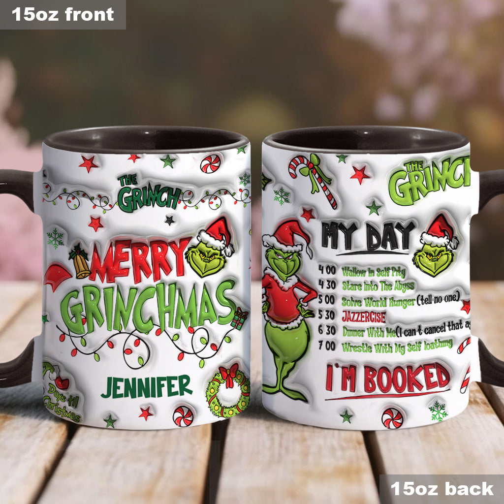 Je suis réservé(e) - Mug de Noël personnalisé avec étole