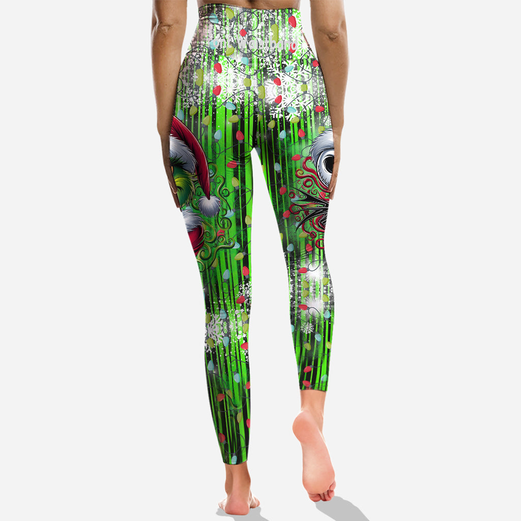 Joyeux Noël ! - Sweat à capuche et legging personnalisés avec étole de Noël