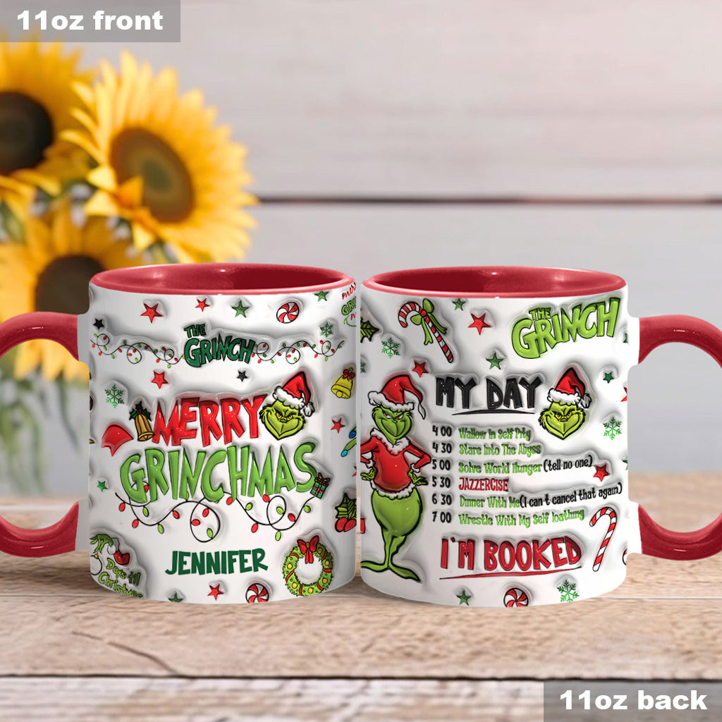 Je suis réservé(e) - Mug de Noël personnalisé avec étole