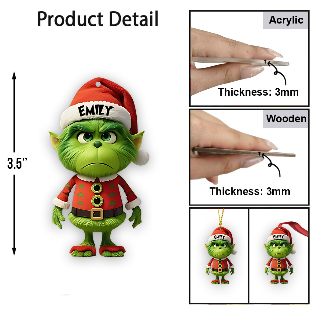 Mini Green - Ornement de Noël personnalisé en forme d'étole