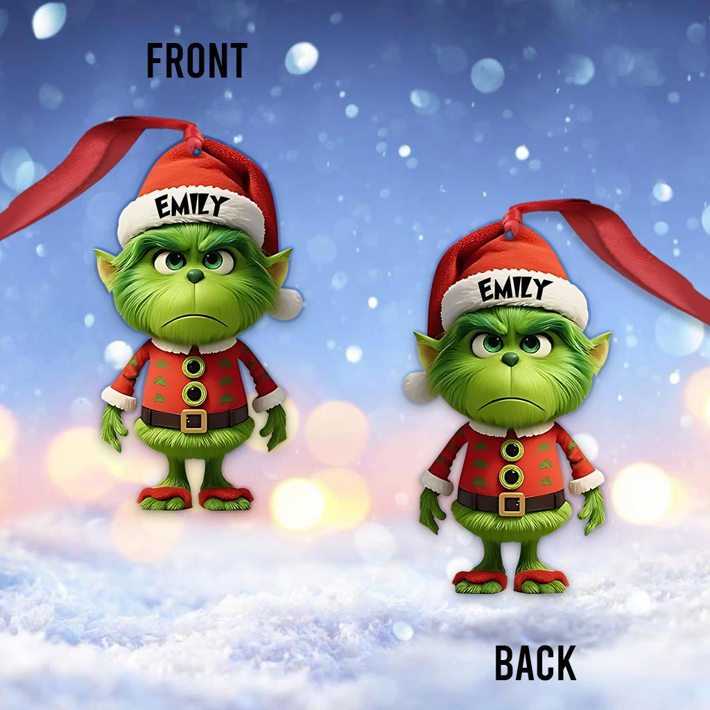 Mini Green - Ornement de Noël personnalisé en forme d'étole