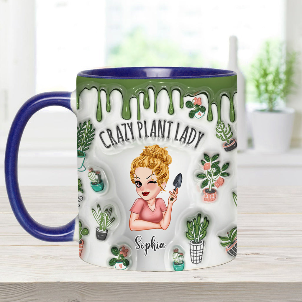 Mug personnalisé « Folle de plantes » - Mug à thème jardinage