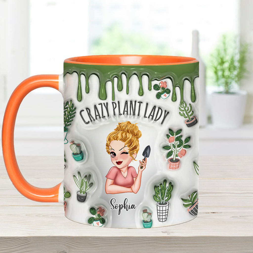 Mug personnalisé « Folle de plantes » - Mug à thème jardinage