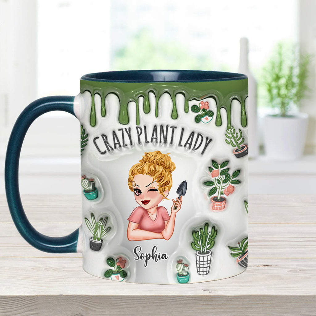 Mug personnalisé « Folle de plantes » - Mug à thème jardinage