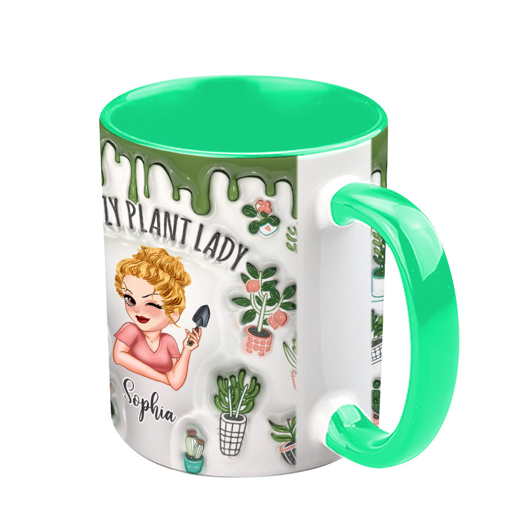 Mug personnalisé « Folle de plantes » - Mug à thème jardinage